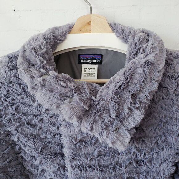 Patagonia Pelage Fleece Jacket Womens Size XS Dove Gray Full Zip High Neck - Picture 4 of 9